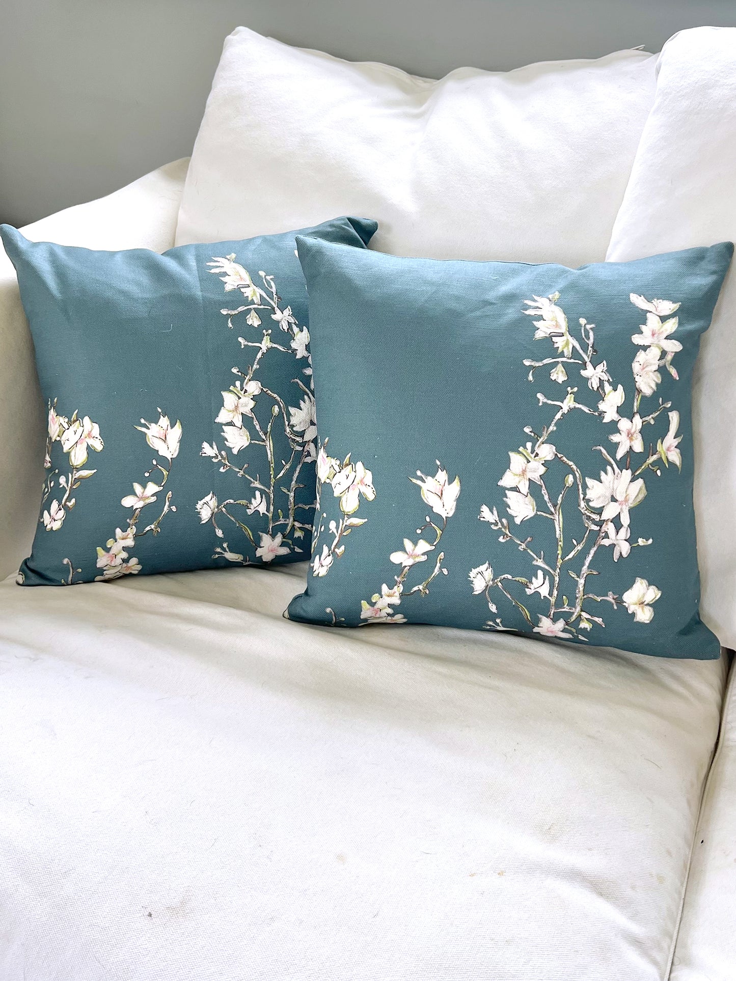 Blossom - Dark Blue - Cushion