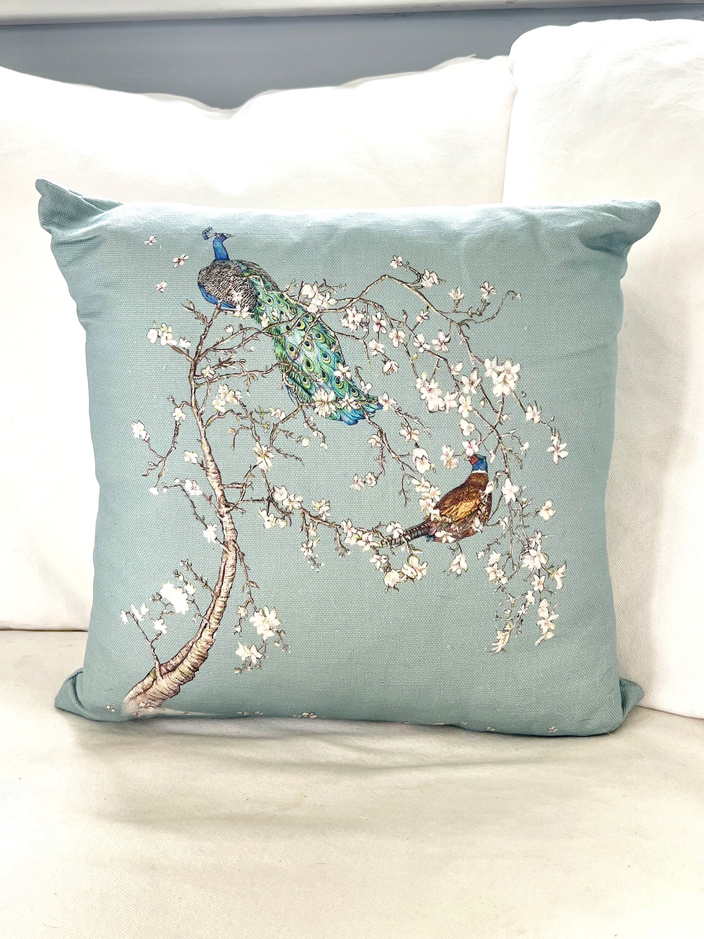 Indian Cherry Tree - Sky Blue - Cushion
