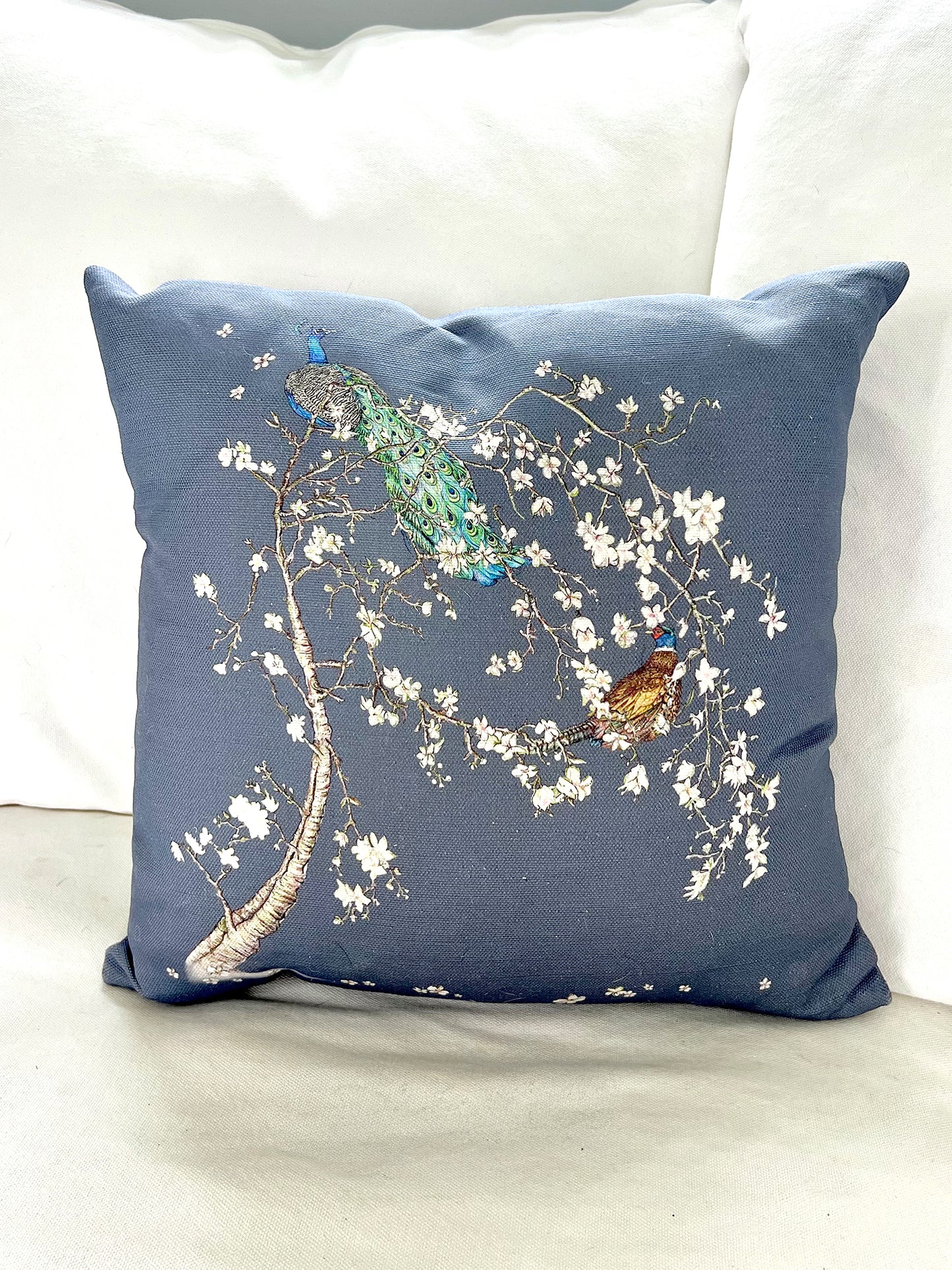 Indian Cherry Tree - Blue - Cushion