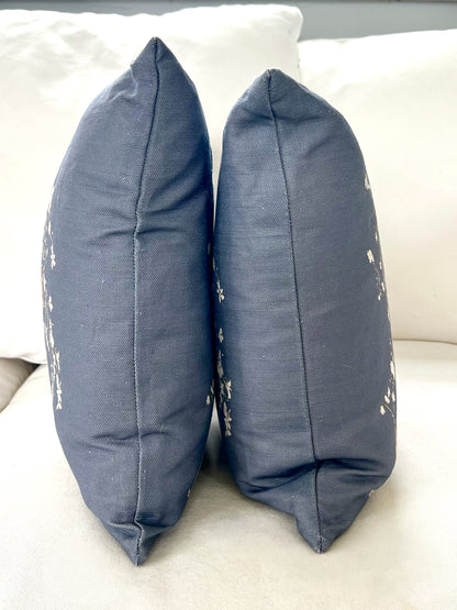 Indian Cherry Tree - Blue - Cushion