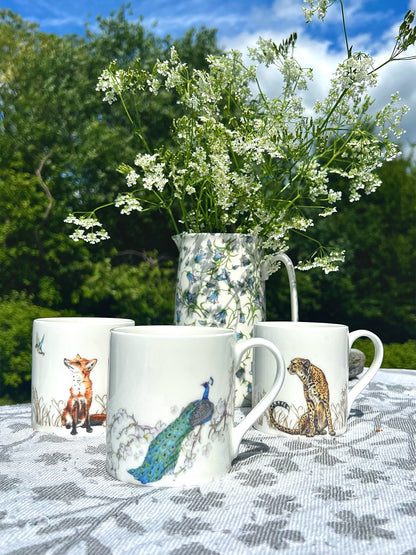 Peacock - Fine Bone China Mug