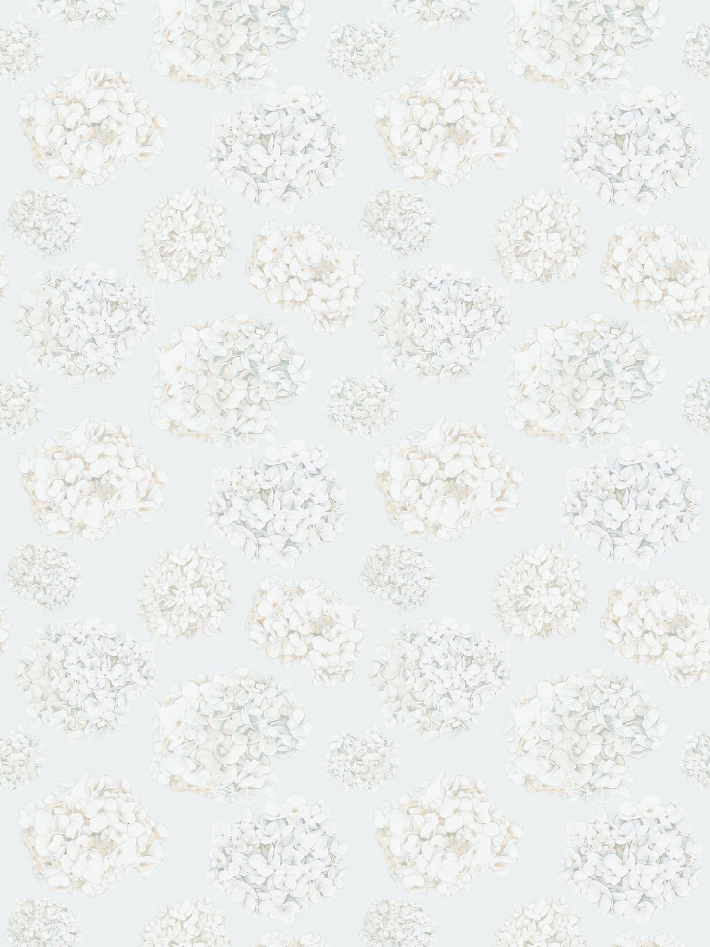 Abundance - Pale Blue - Wallpaper
