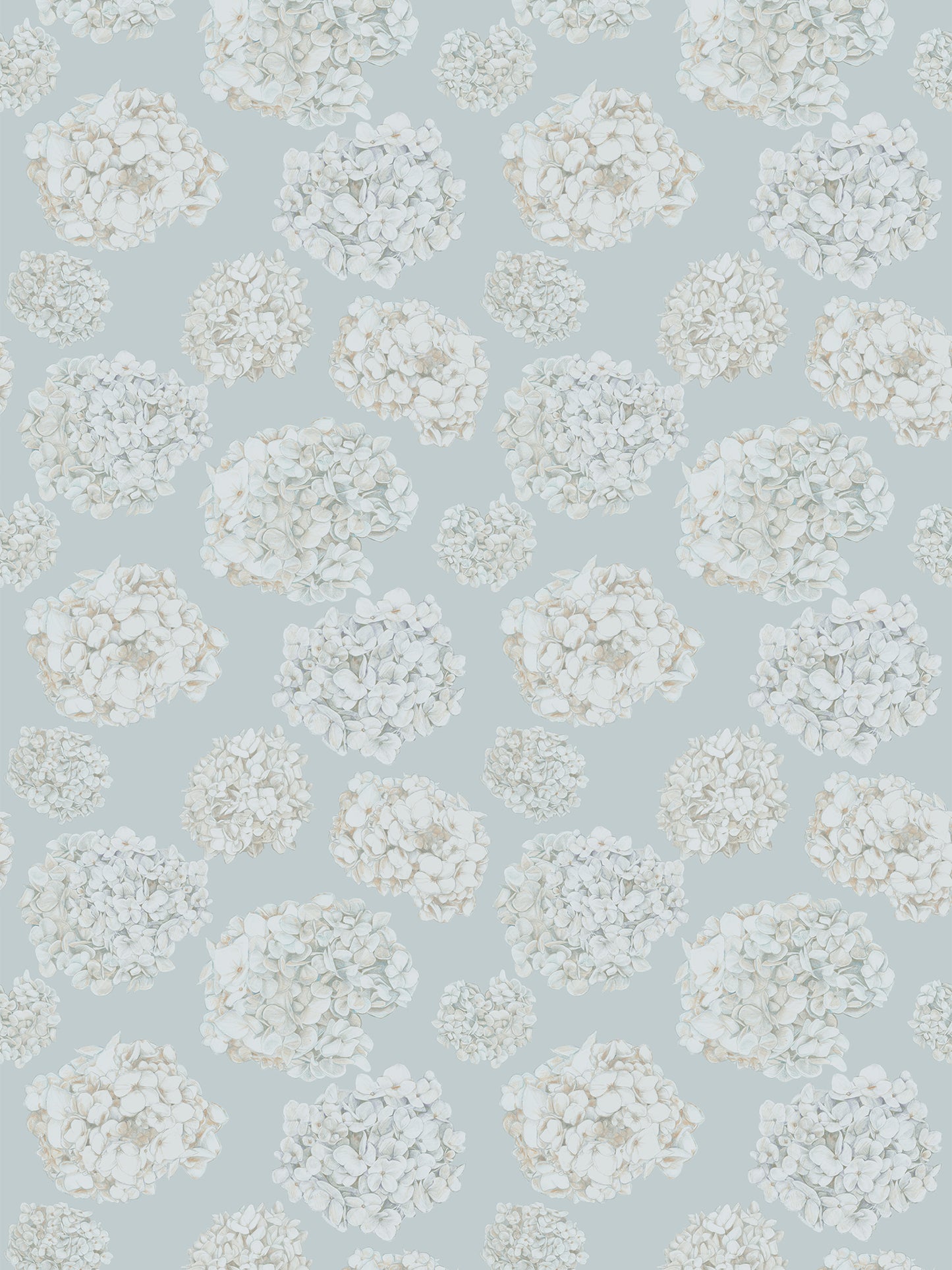 Abundance - Russet and Blue - Wallpaper Sample