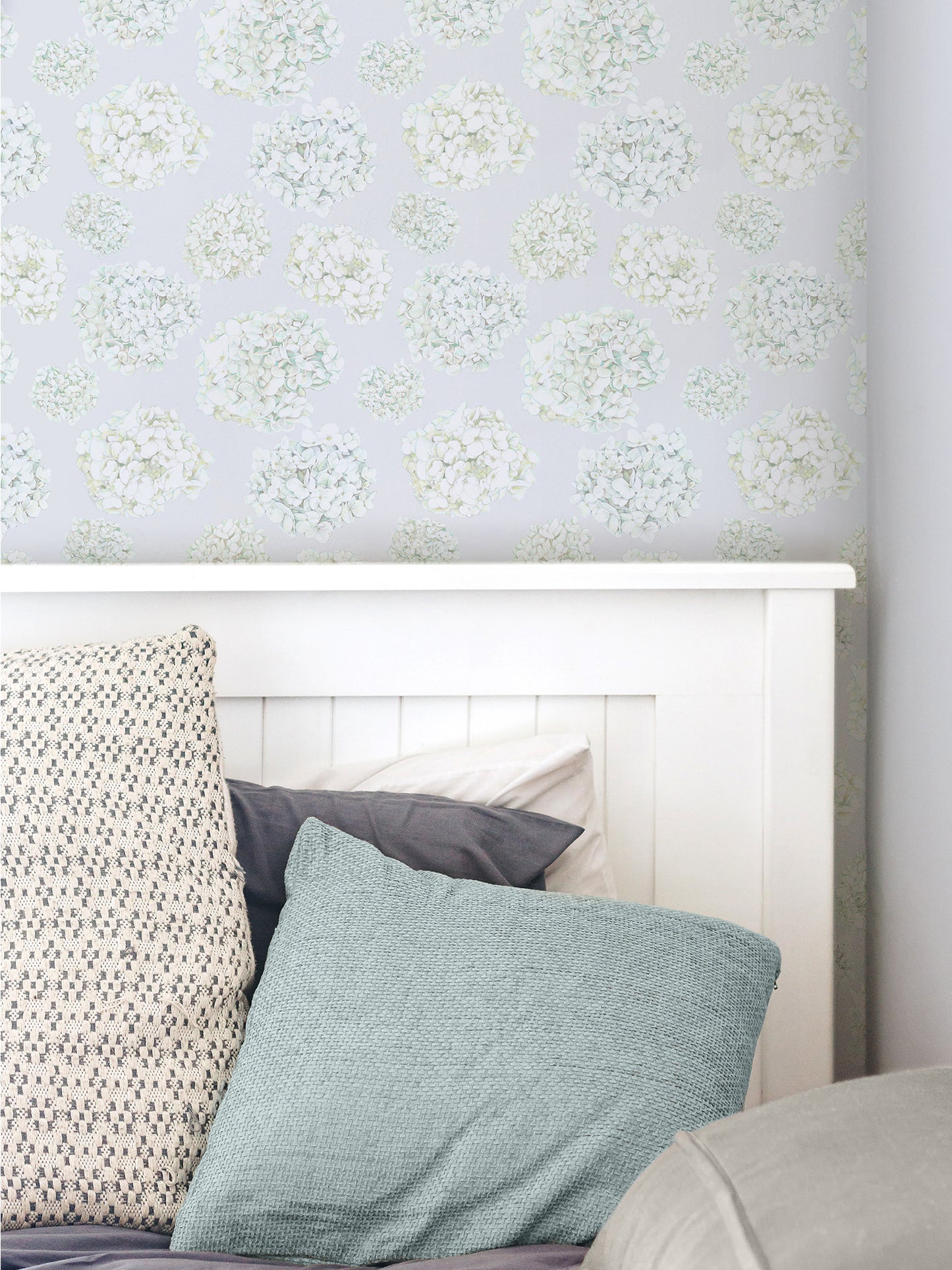 Abundance - Grey and Green - Wallpaper Sample