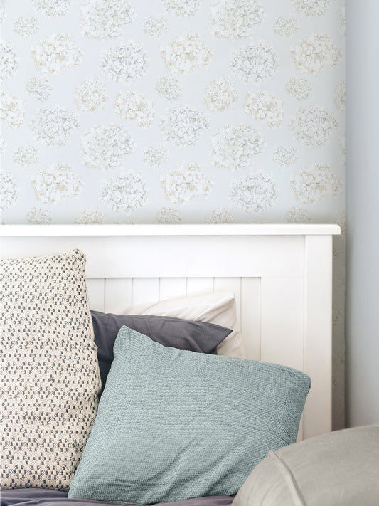 Abundance - Pale Blue - Wallpaper