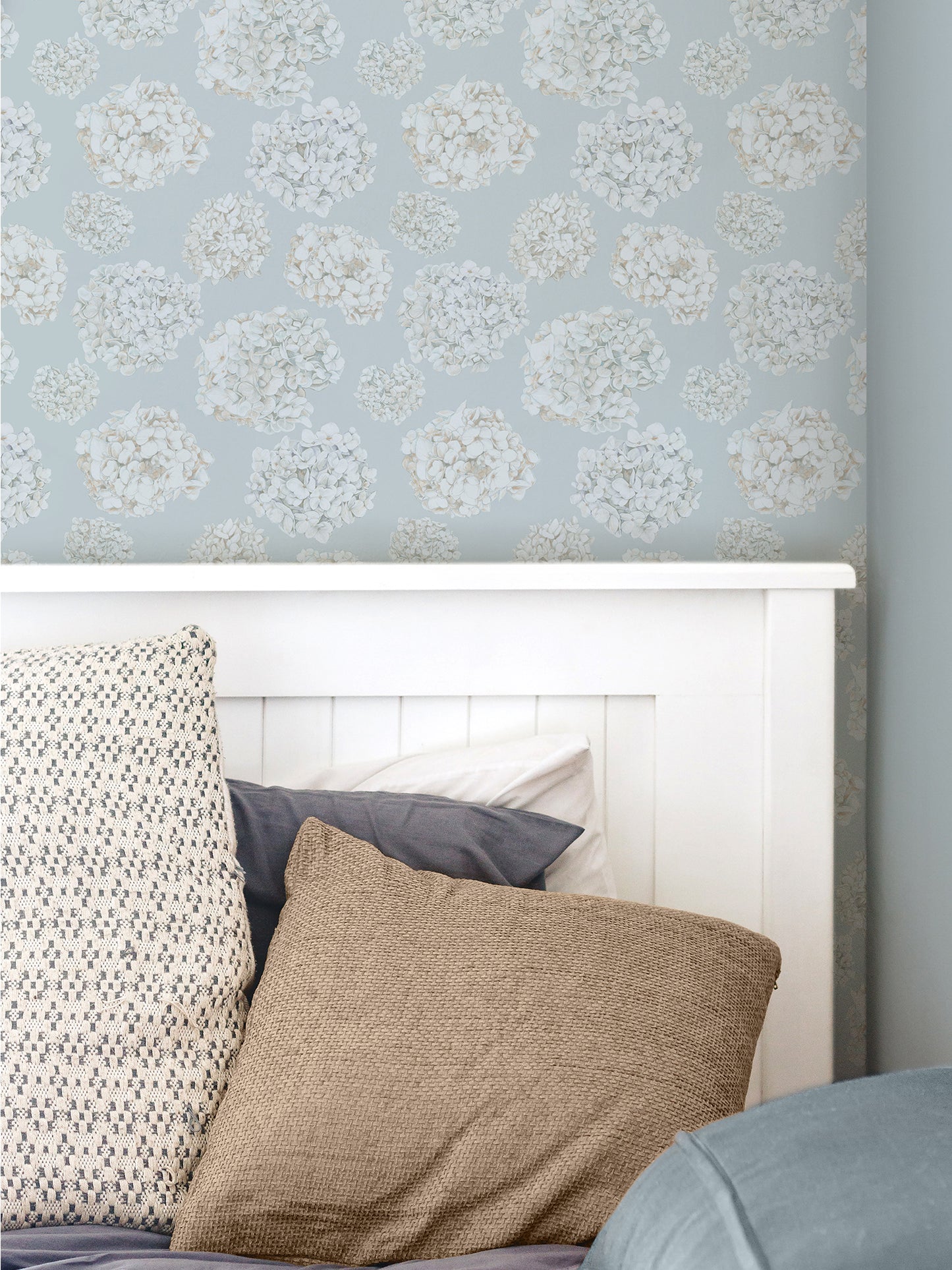 Abundance - Russet and Blue - Wallpaper Sample