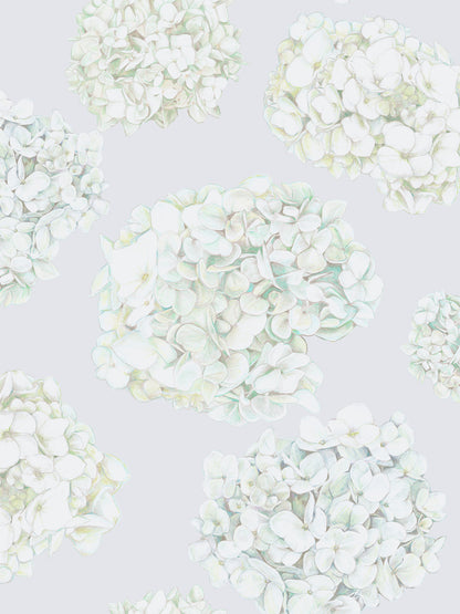 Abundance - Grey and Green - Wallpaper Sample