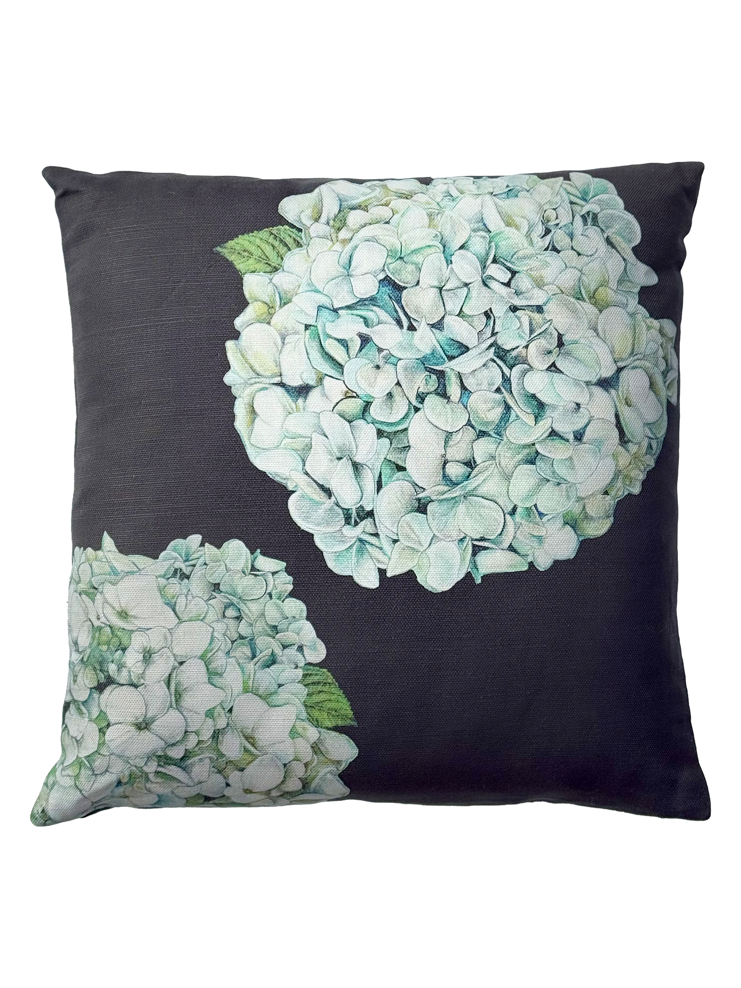 Hydrangea - Black - Cushion