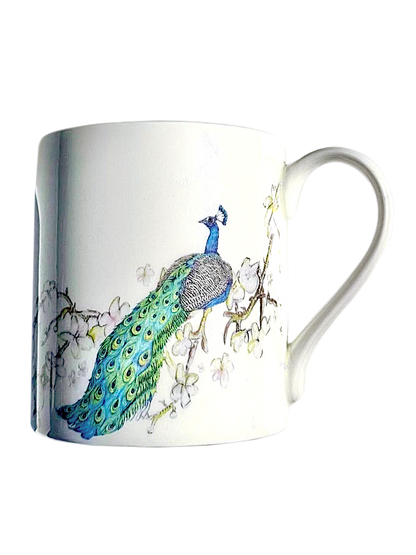 Peacock - Fine Bone China Mug