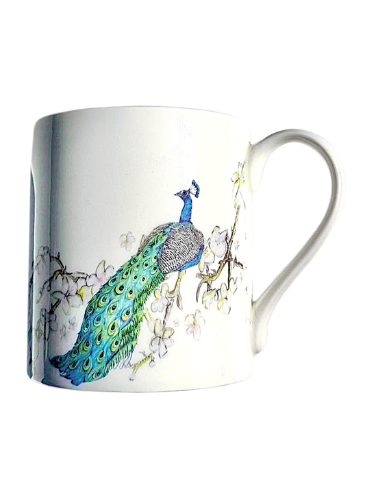 Peacock - Fine Bone China Mug