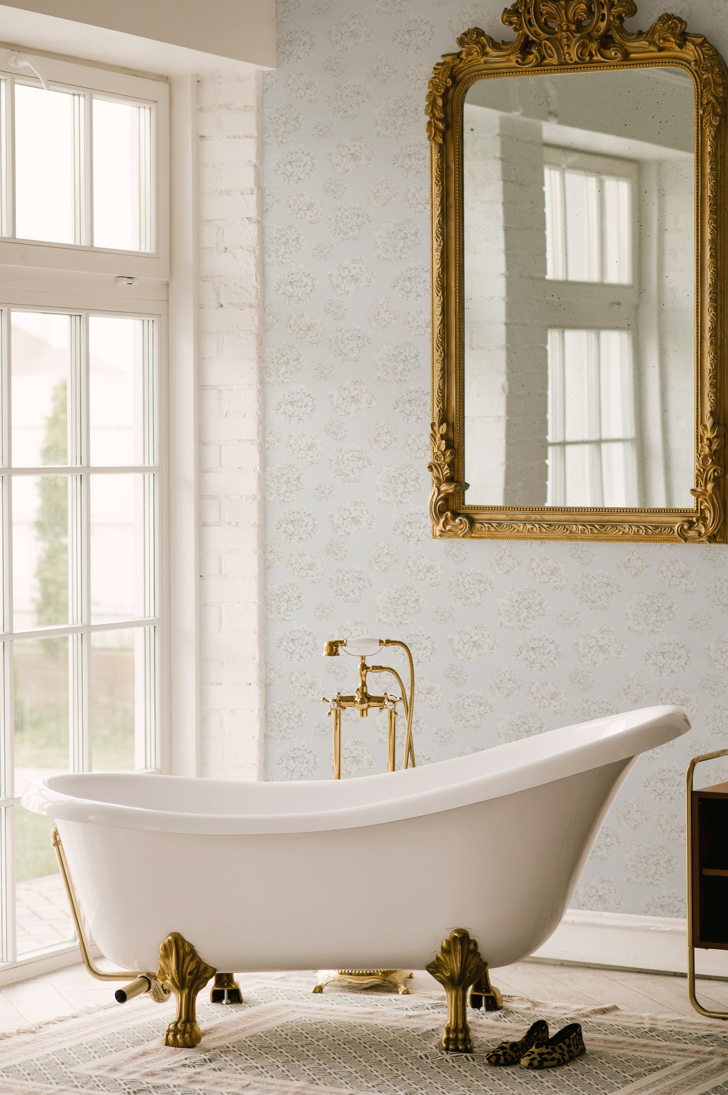 Abundance - Pale Blue - Wallpaper