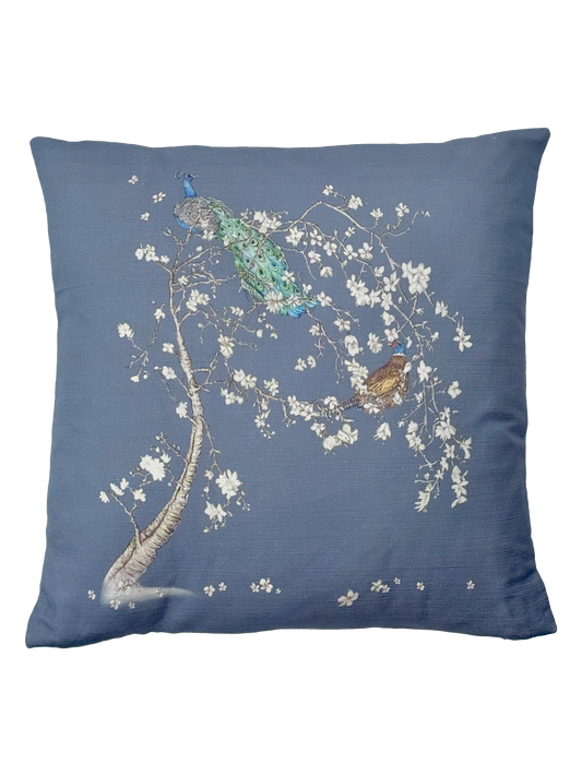 Indian Cherry Tree - Blue - Cushion