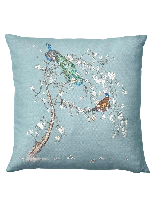 Indian Cherry Tree - Sky Blue - Cushion
