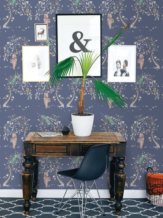 Indian Cherry Tree – Blue - Wallpaper