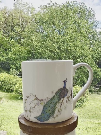 Peacock - Fine Bone China Mug